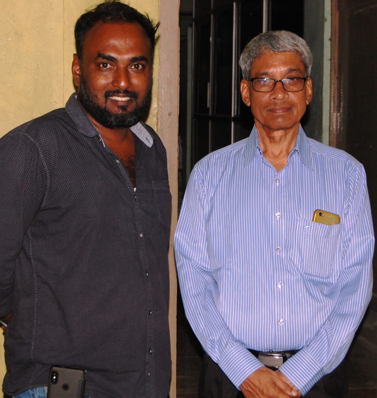 பேராசிரியர் ஜனகராஜனுடன் தோழர் செல்வா